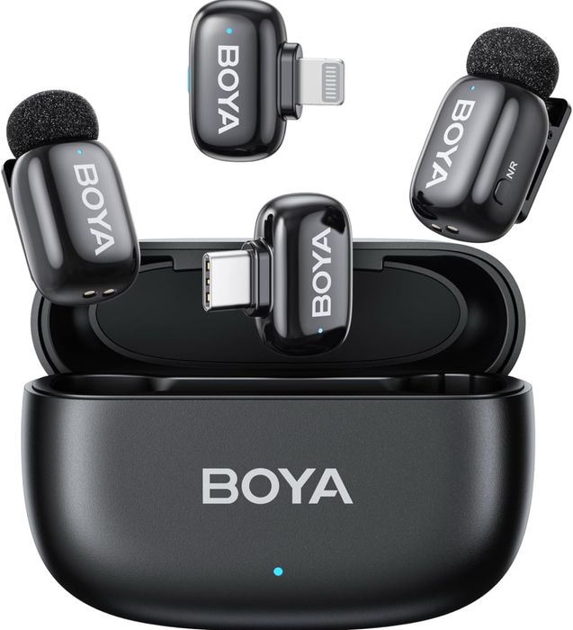 BOYA Mini — беспроводной петличный микрофон (Type-C & Lightning) c ENC