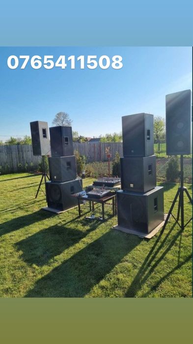 Set boxe HK Linear Pro Pasive,2 basi si 2 topuri si un mixer