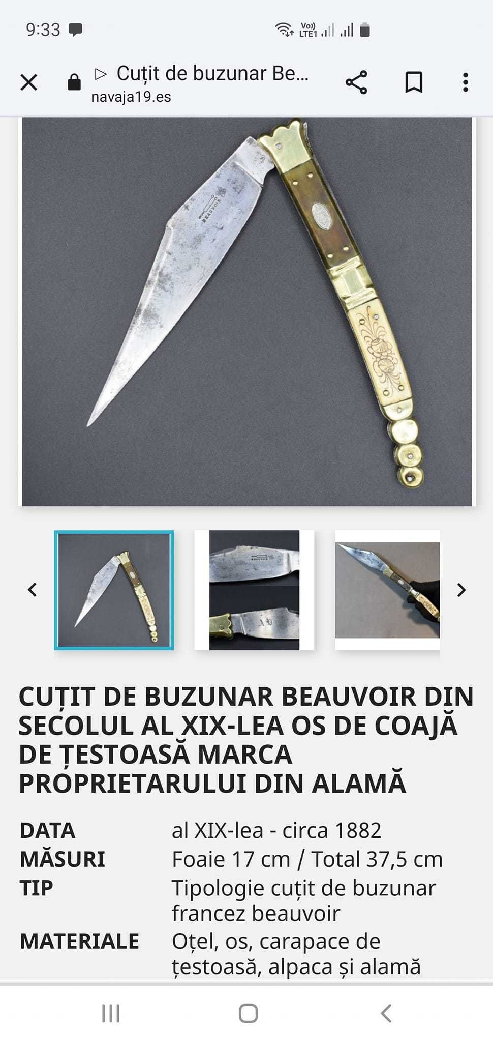 Cutit Briceag Navaja Catalana 40cm