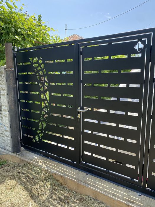 Porti Metalice Automate Fier Vopsire Electrostatică Gard Balustradă