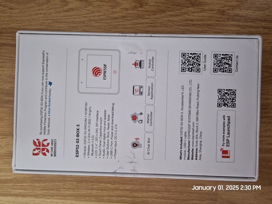 Home assistant esp32 S3 box3