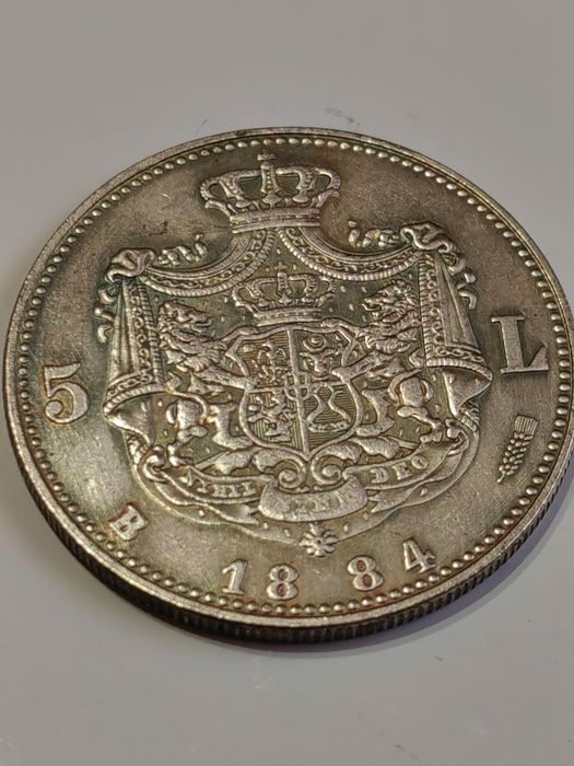 Monede 5 lei 1879, 1881, 1882, 1883, 1884, 1885, 1901 rebateri moderne