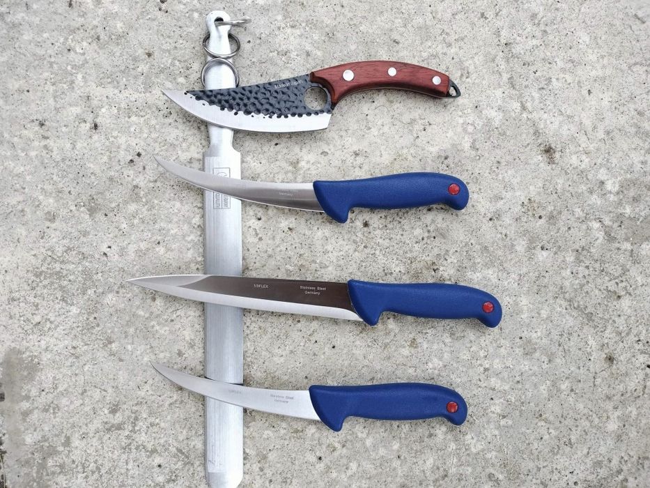 Set 4 Cutite Macelarie + Masat Profesional Germany