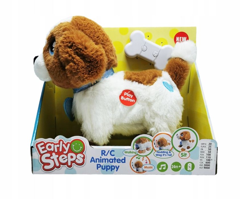 Интерактивно куче с дистанционно,отговаря на команди,ходи