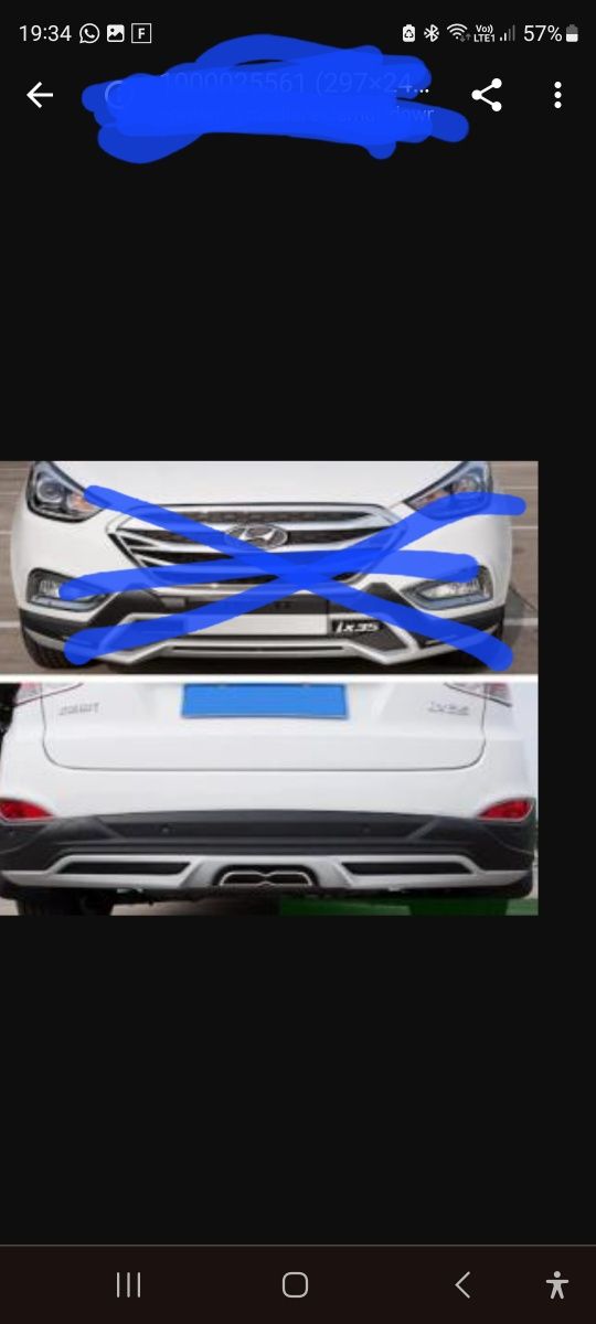 Difuzor spate Hyundai ix35 nou