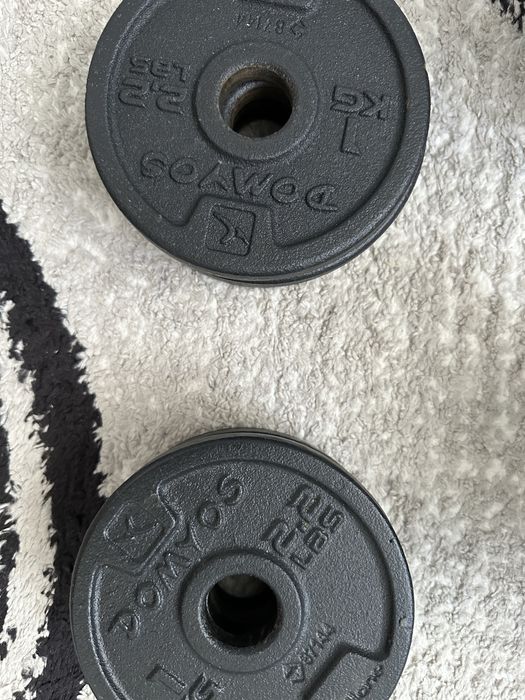 Gantere. 12,50 kg fiecare in total 25.