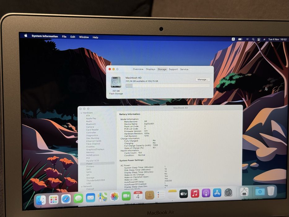 Като Нов 13,3' Macbook Air 2017/Intel Core i5/8GB Ram/256GB SSD