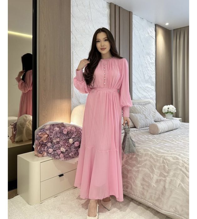 Вечернее платье (розовый)