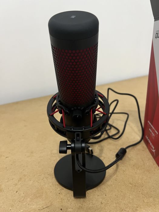 HyperX QuadCast Микрофон (игровой (для стриминга)), черный, красный