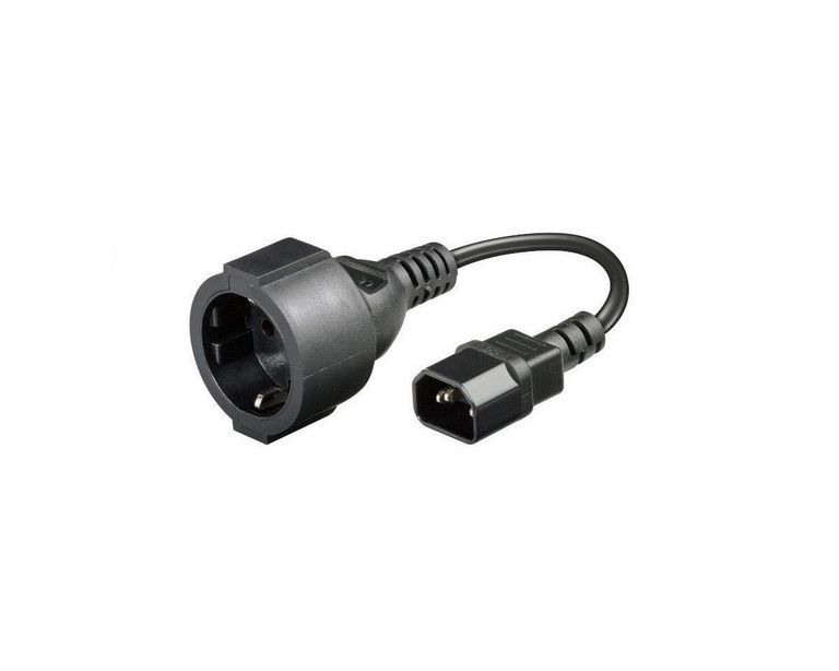 Conector Cablu Adaptor Mufa C14 Tata la Schuko Mama 0.2m UPS