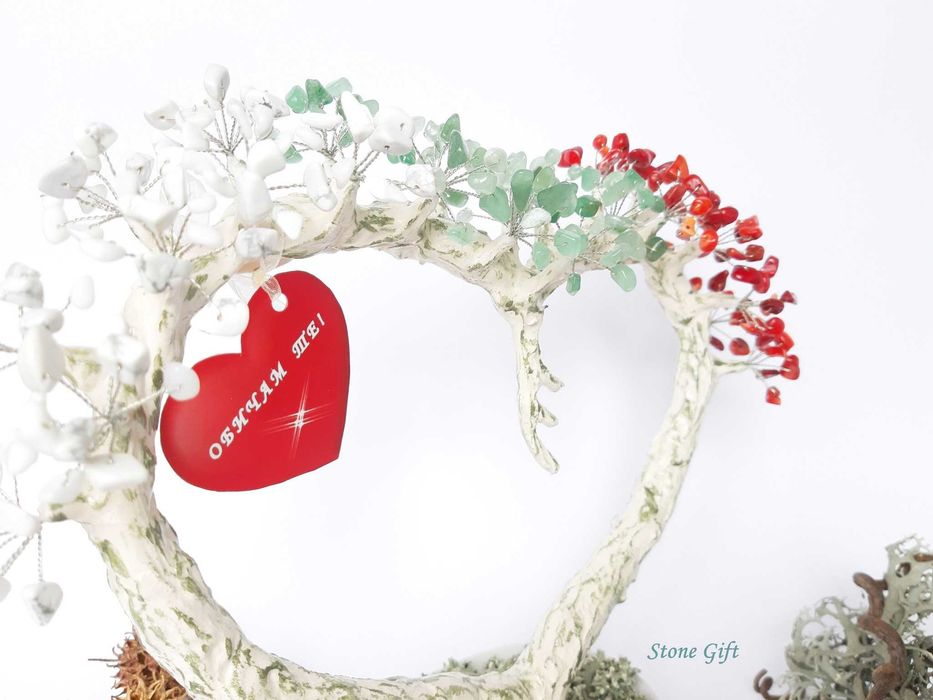 Дръвче Полускъпоценни Камъни, Подарък Коледа, Подарък Нова Година