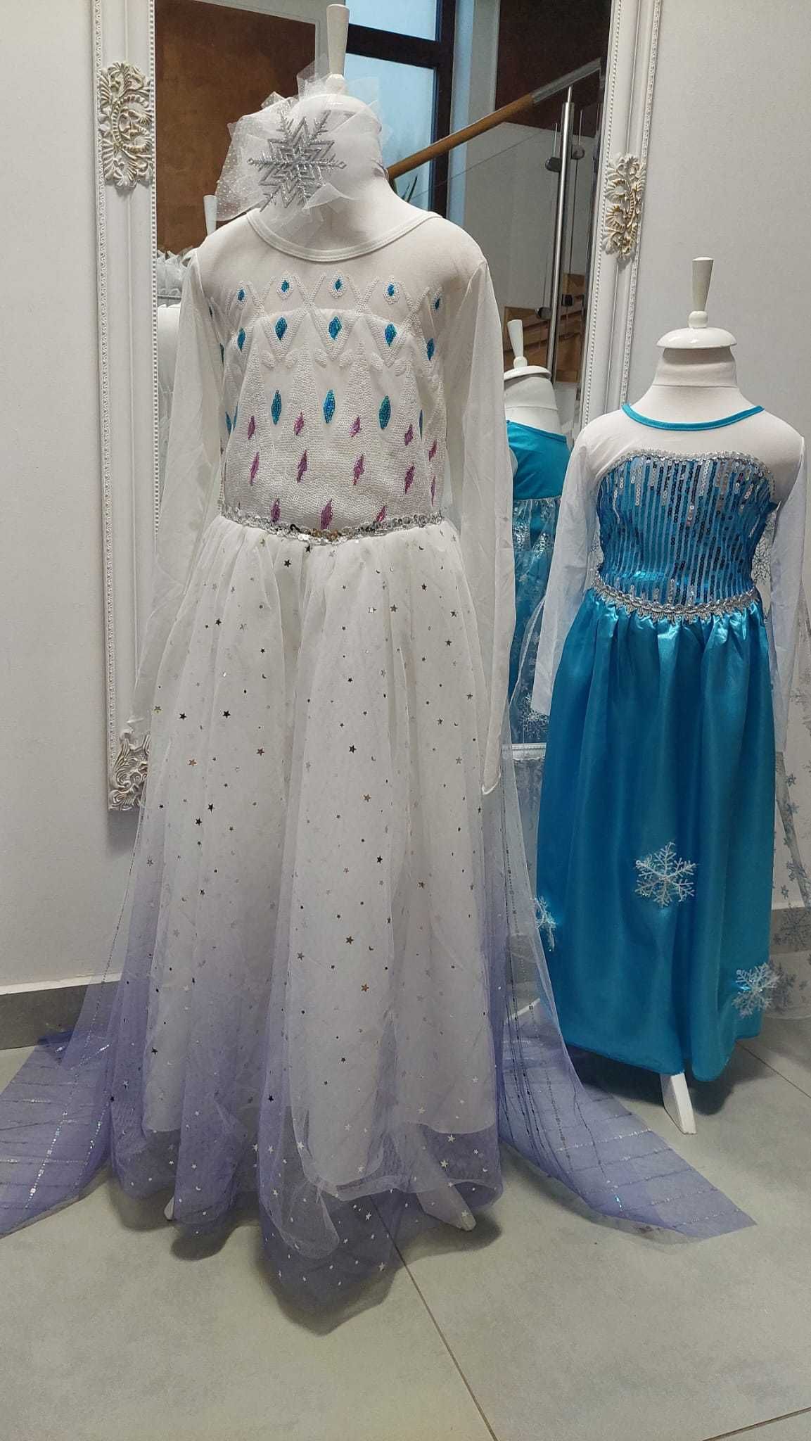 Rochita Printesa Ghetii Elsa Frozen Craiasa Iernii Serbare Carnaval