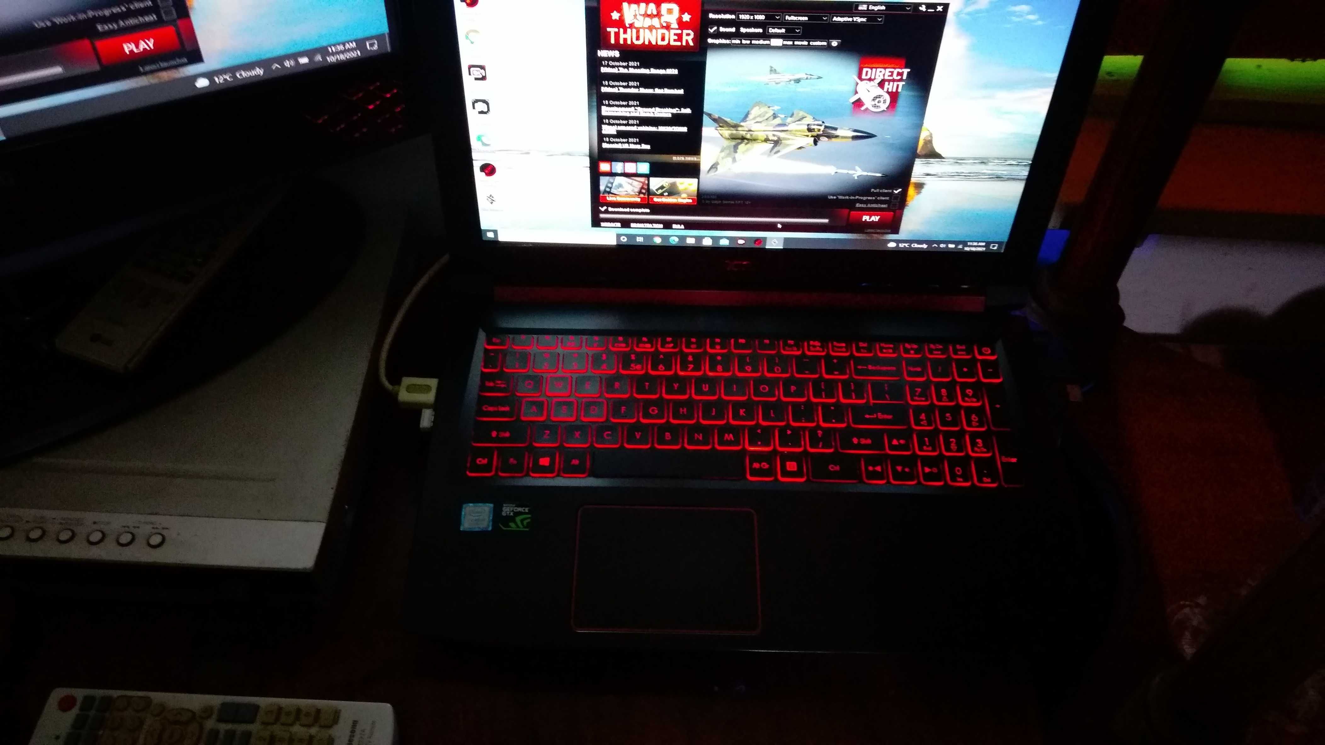 Acer Nitro 5 i5-8300H GTX 1050 4g 128 biti 16G ram SSD 500 GB hdd500