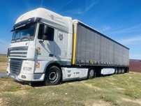De vanzare . Cap tractor DAF , semiremorca SCHMITZ