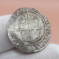 Moneda de argint 1594 Queen Elizabeth I