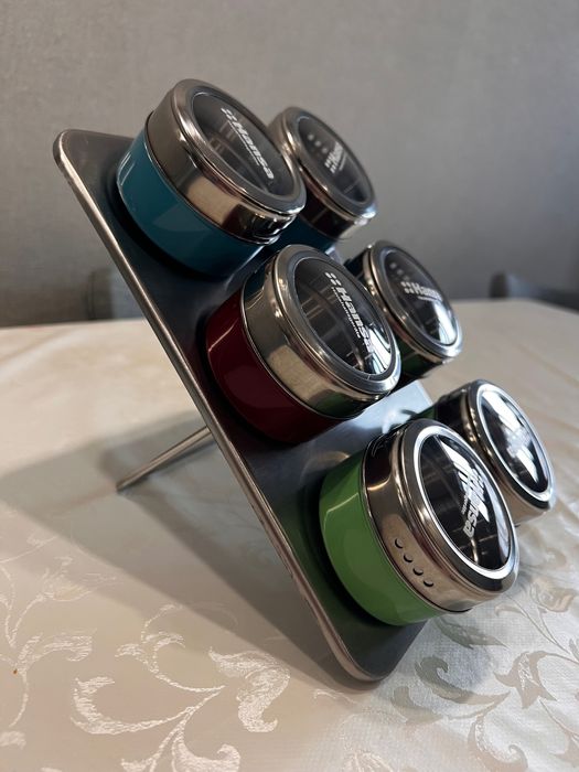 Магнитные баночки для специй, набор для специй