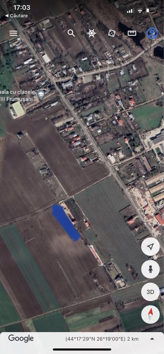 Vanzare teren frumusani 2700 mp langa dn4. zona in plina dezvoltare