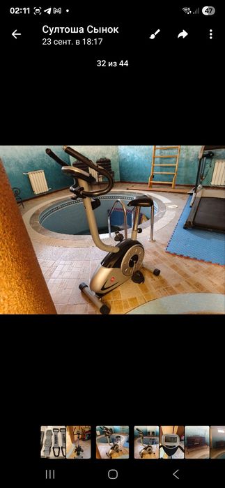 Тренажёр  ,велосипед для кардио нагрузки на тело .