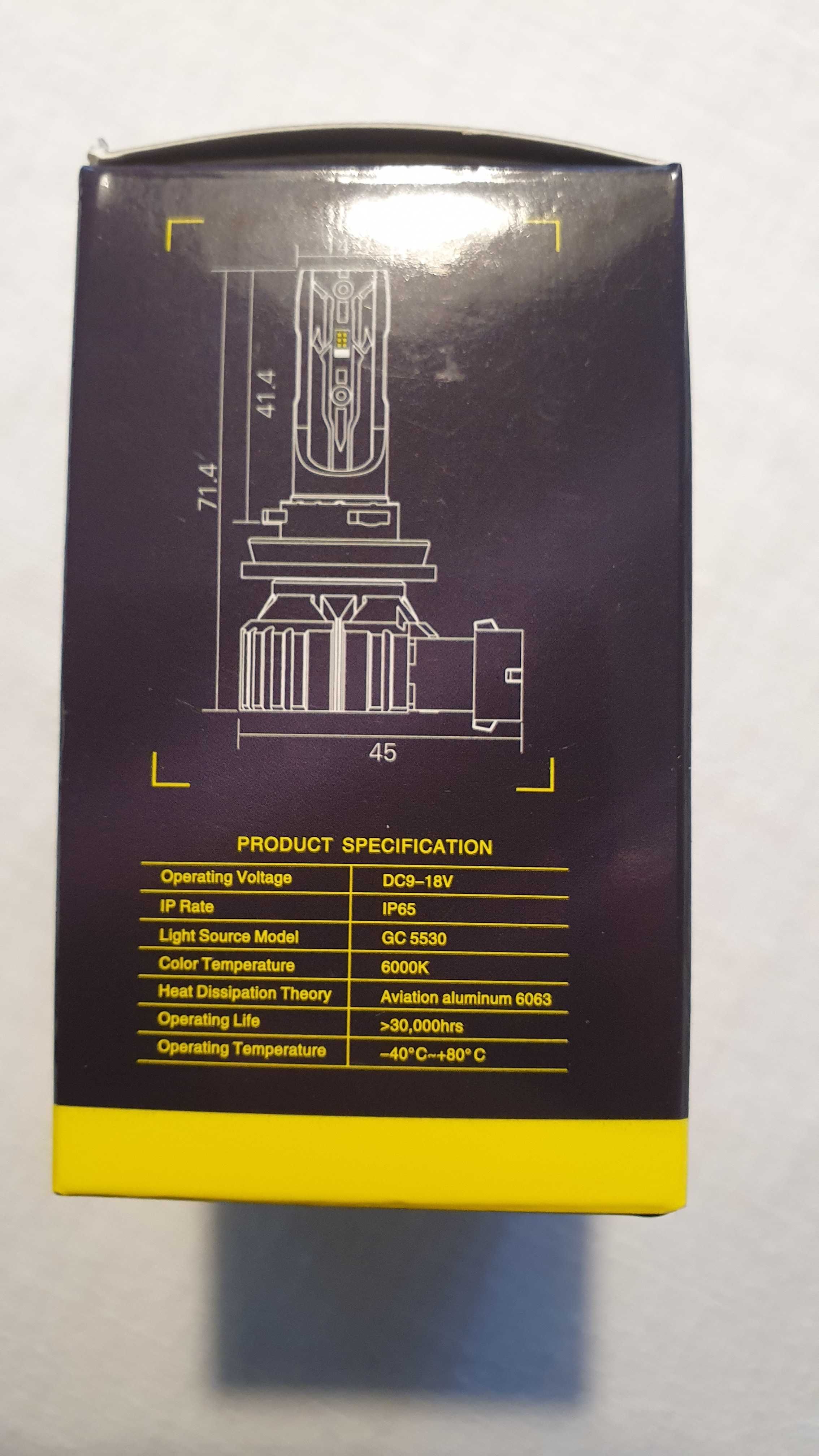 LED втомобилни крушки HIR2 (9012) за фарове.