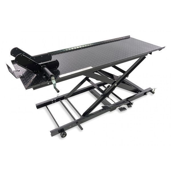 Хидравличен подемник за мотоциклети 450 кг, нвм 200 черен