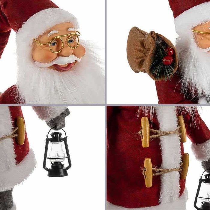 Декоративна фигура на Дядо Коледа 45 см, коледна украса