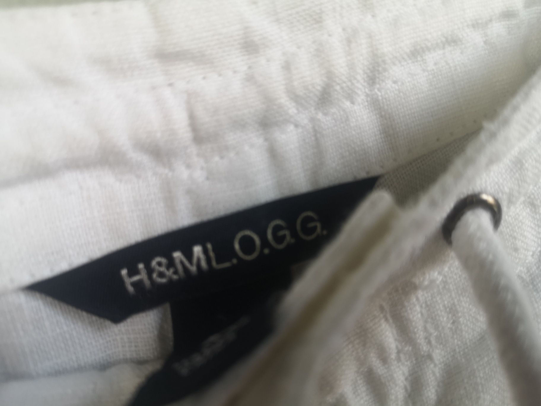 H&M,бял ленен панталон, размер 40