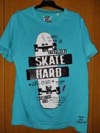 Tricou skate hard si marshmello