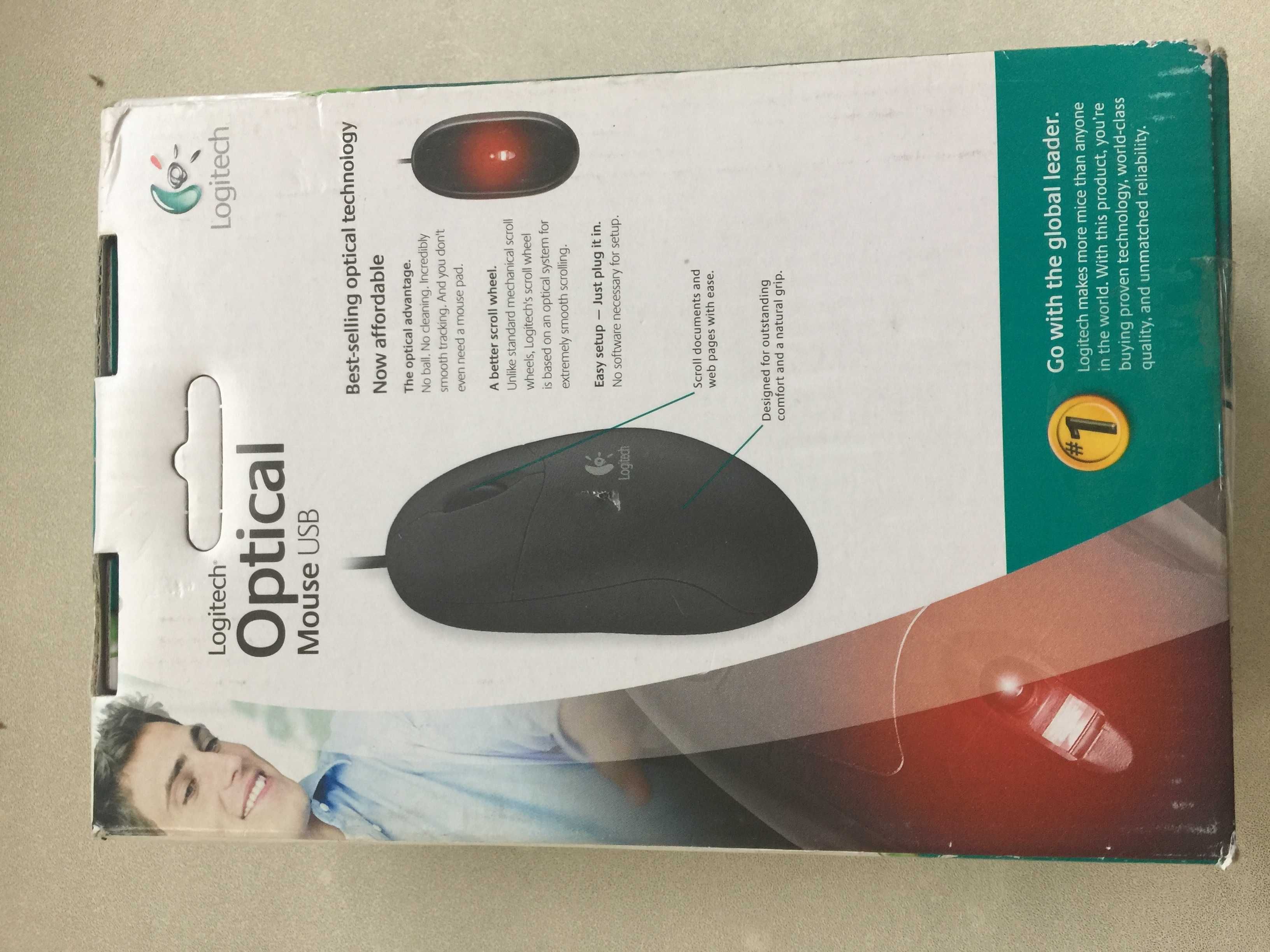 Мышка LOGITECH USB Новая в Упаковке