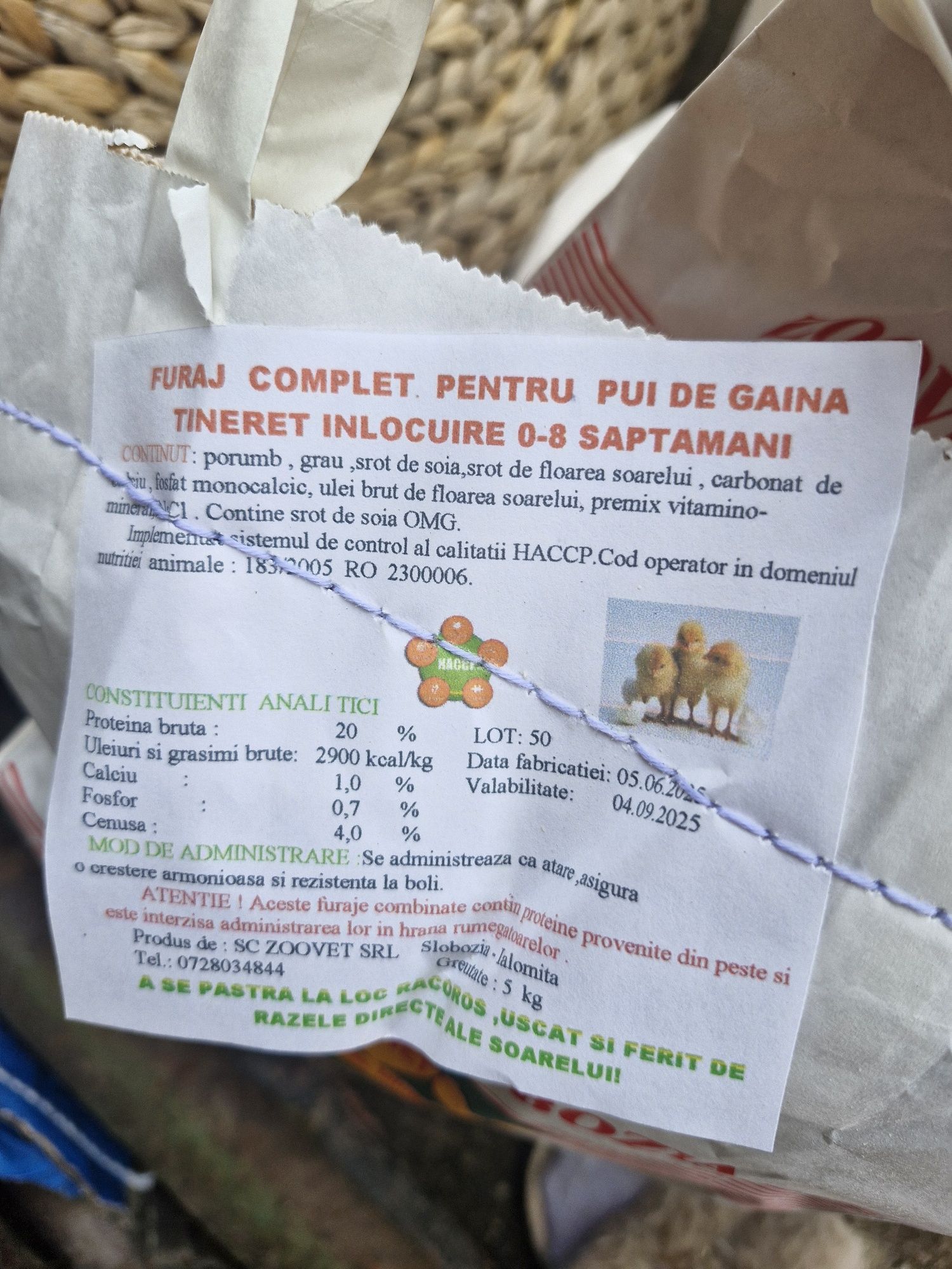 Furaje pui 0-8 saptamani
