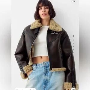 Кафяво яке Bershka Бершка XS