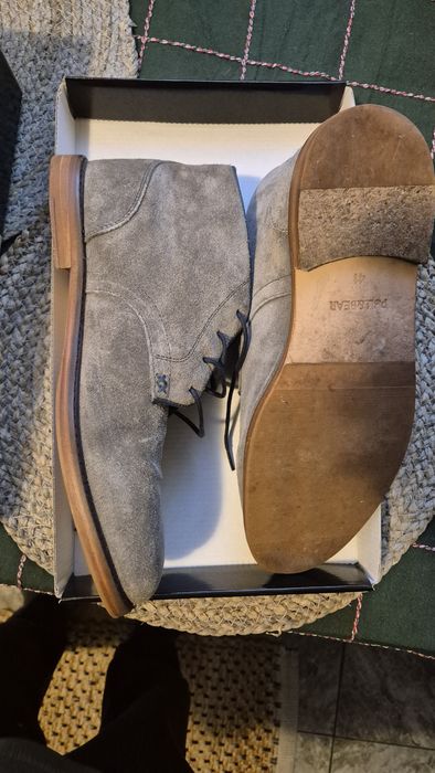Pantofi piele întoarsă  puțin uzati