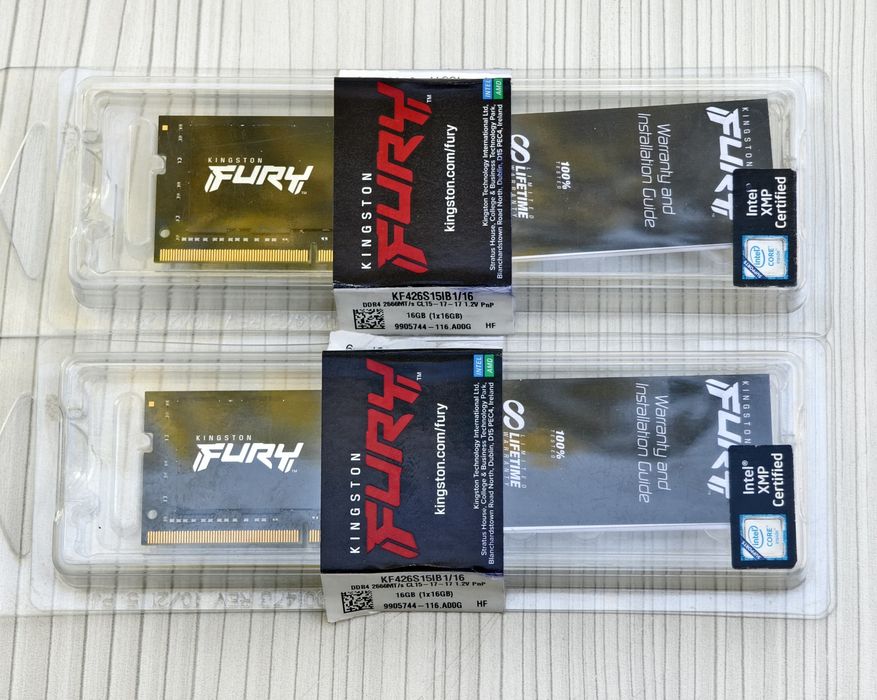 Kit 32gb DDR4 Kingstone Fury Laptop