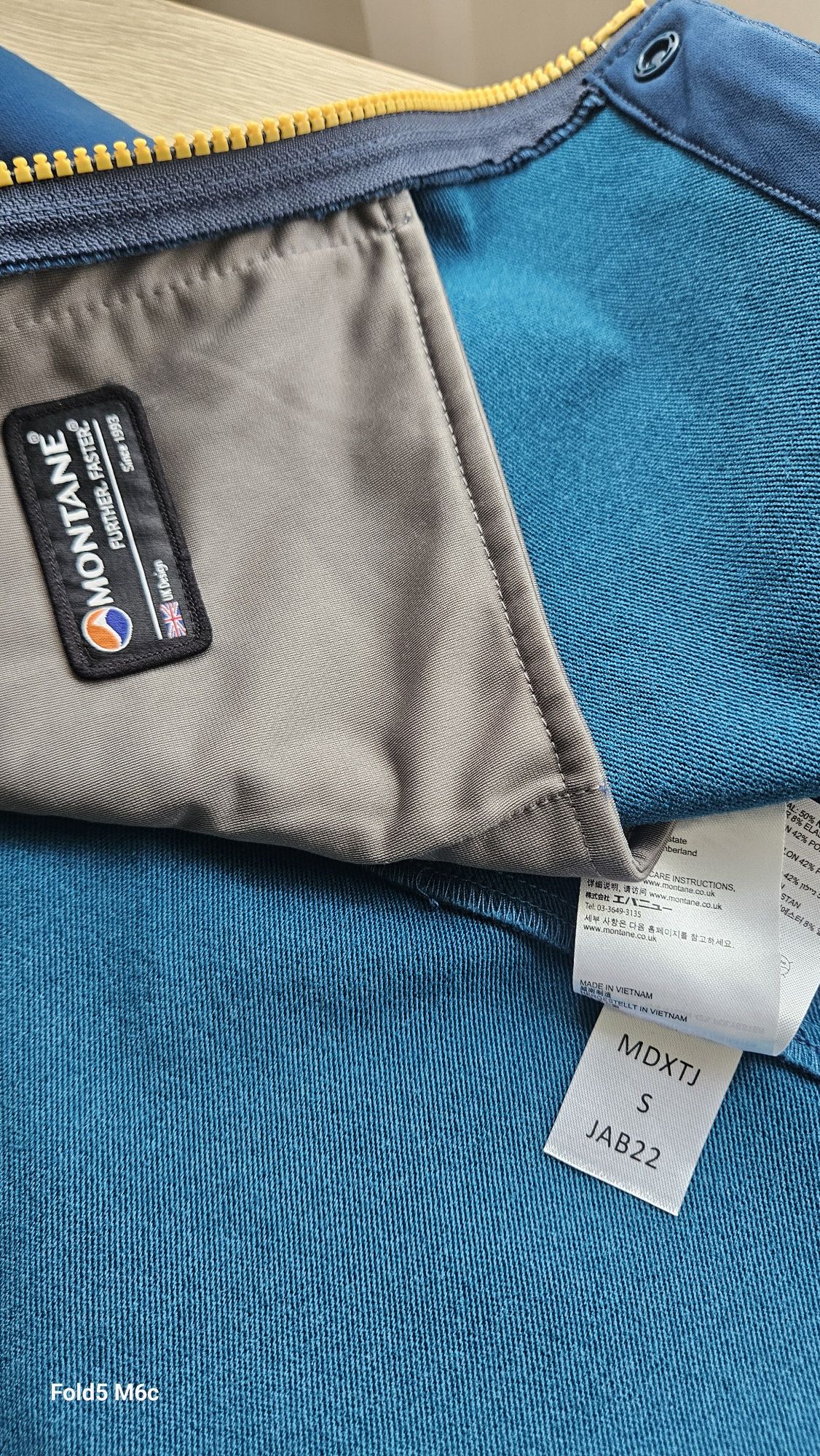 Jachetă Montane, waterproof, wind proof, S, nouă