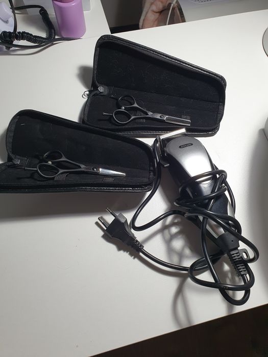 Foarfeci profesionale tuns canin Tritra + mașina de tuns