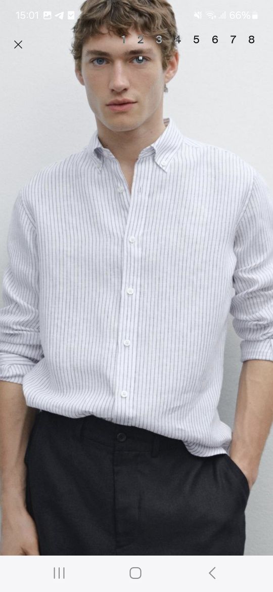 Рубашка Лёня Massimo dutti