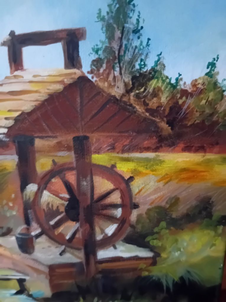 Картина " Колодец",масло,36х24