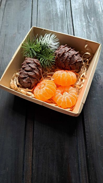 НОВОГОДНИЙ подарочный набор. Ароматное мыло ручной работы.