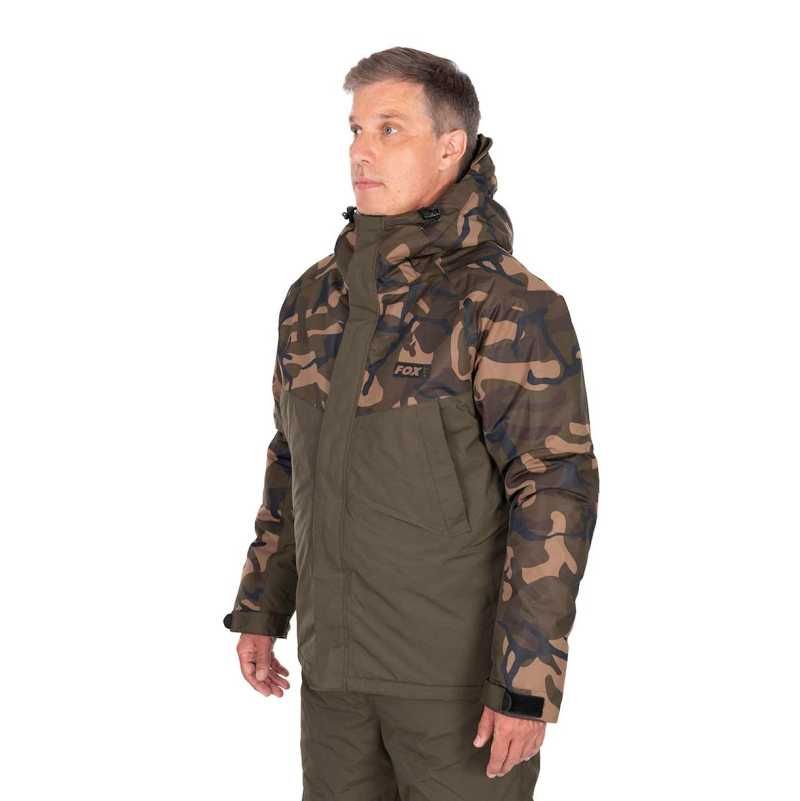 Зимен комплект яке с гащеризон Fox Wintersuit Camo/Khaki