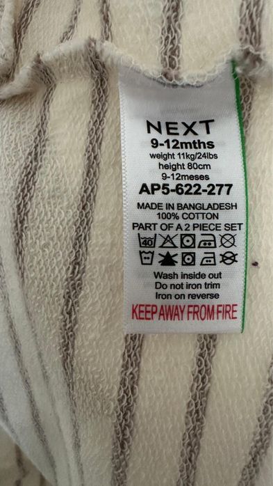 Set cu ren de Craciun, NEXT, mar.80 cm, 9-12