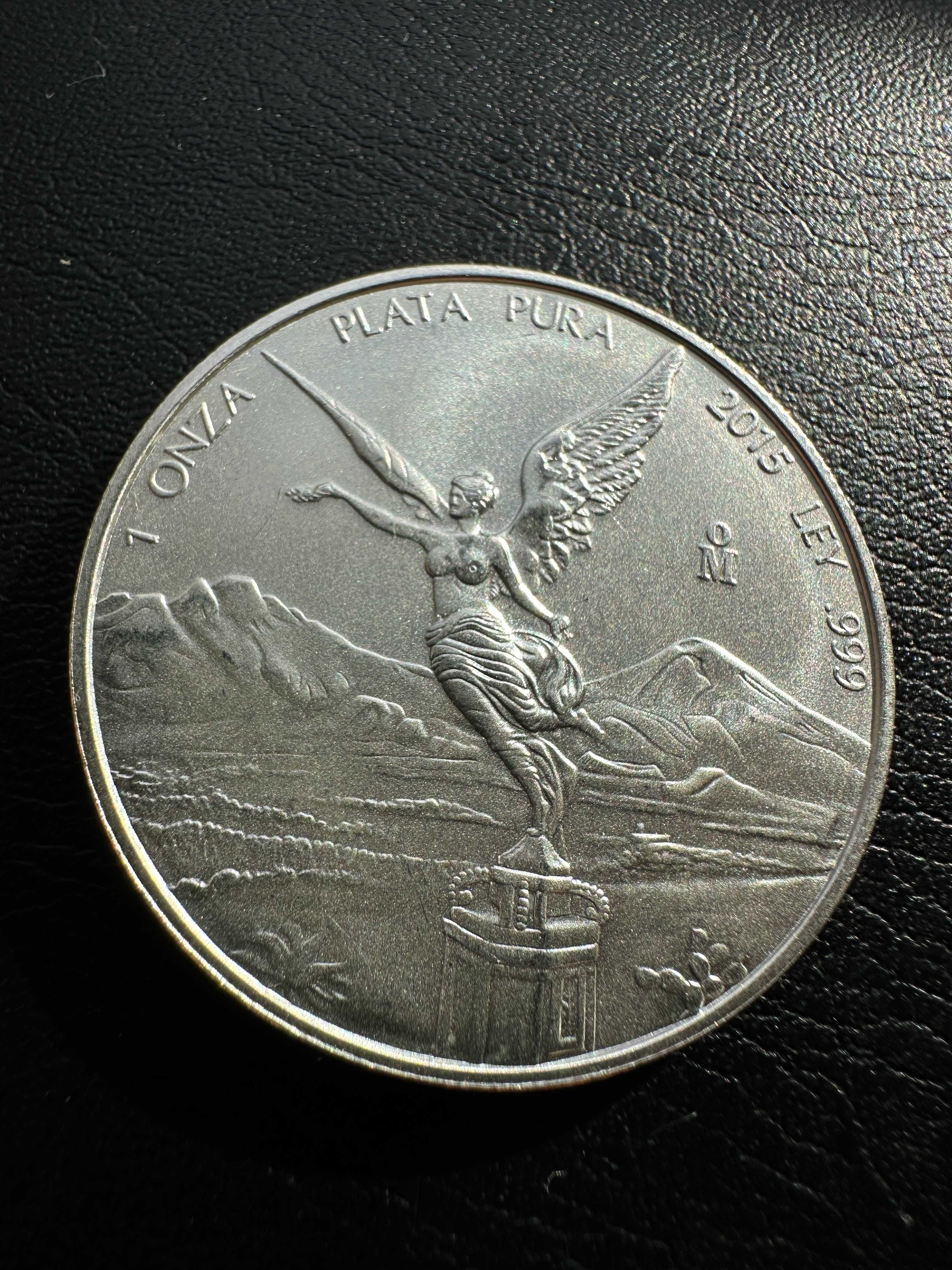 Ангел на свободата сребърна монета Мексико  1 OZ