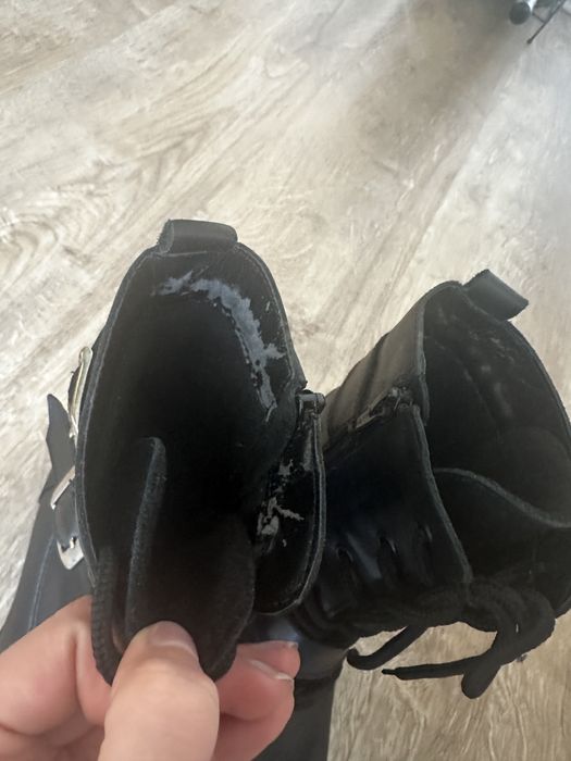 Ghete negre piele naturala mărimea 37