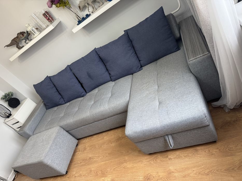 Продам угловой раскладной диван б/у 3метра