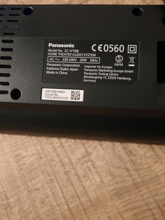 Vand soundbar Panasonic cu bluetooth