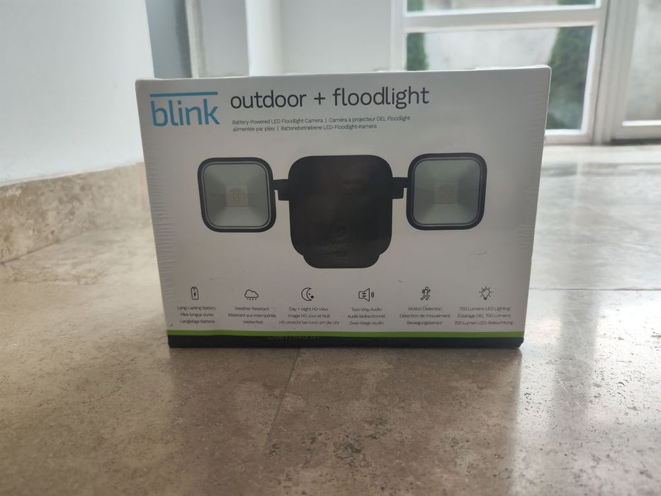 Camera de supraveghere Blink Outdoor + Floodlight IP Negru,sigilata