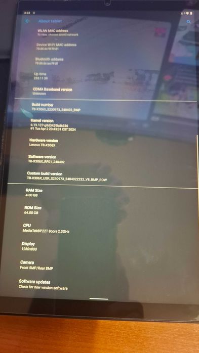 Tableta Lenovo Tab M10 HD (2nd Gen), Octa-Core, 10.1", 4GB RAM, 64GB