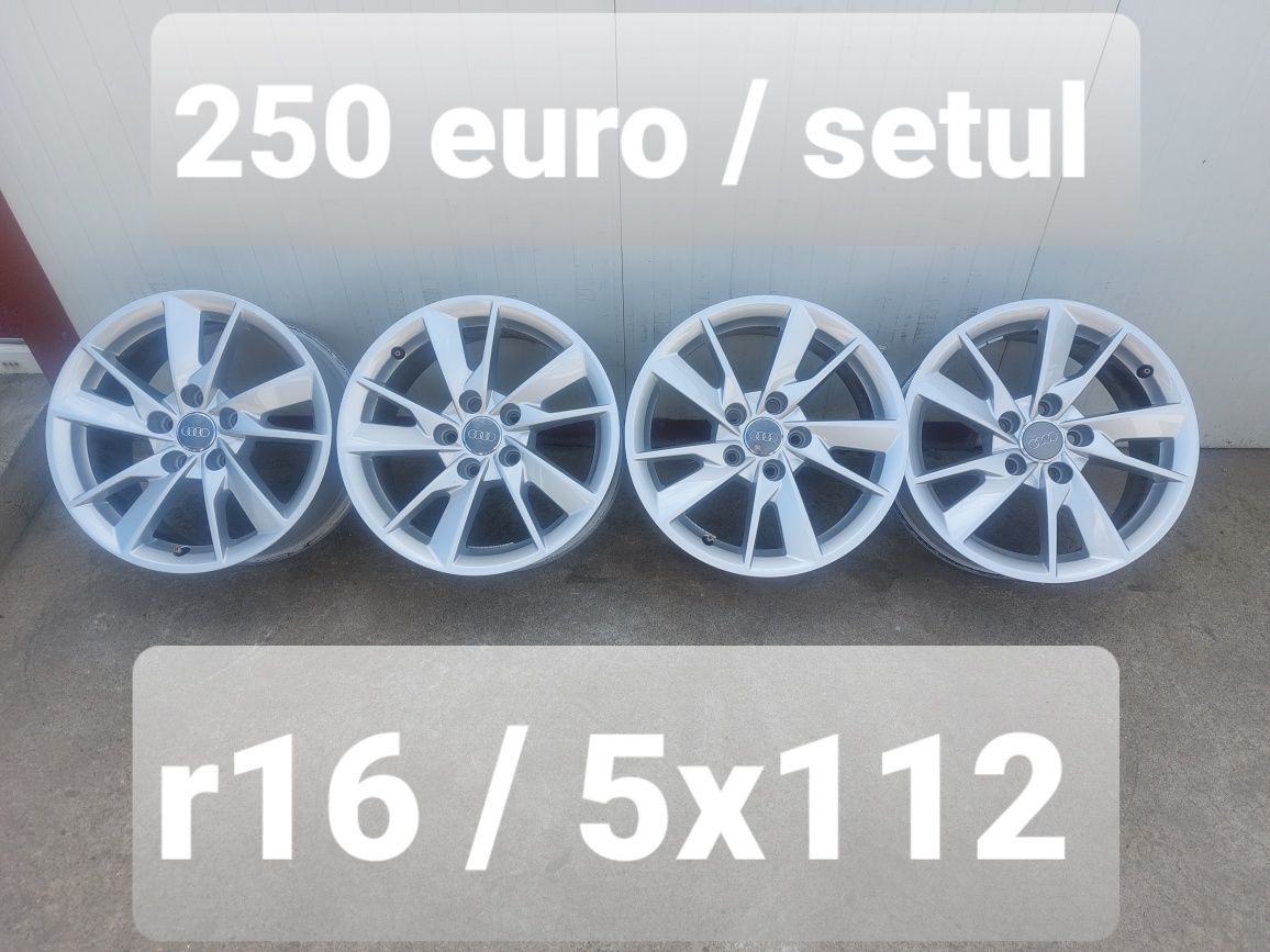 Jante aluminiu ORIGINALE r16 /Audi Vw Skoda Seat Mercedes/5x112/ ET 35