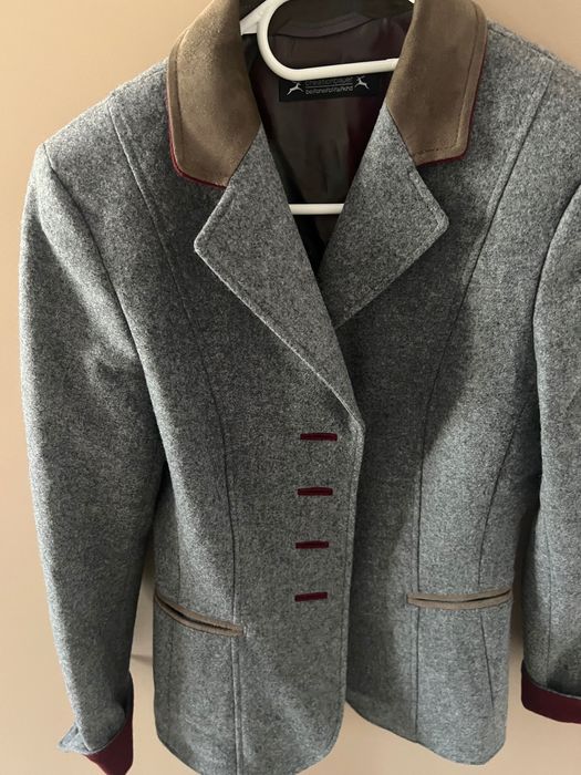 Sacou gri damă din lana