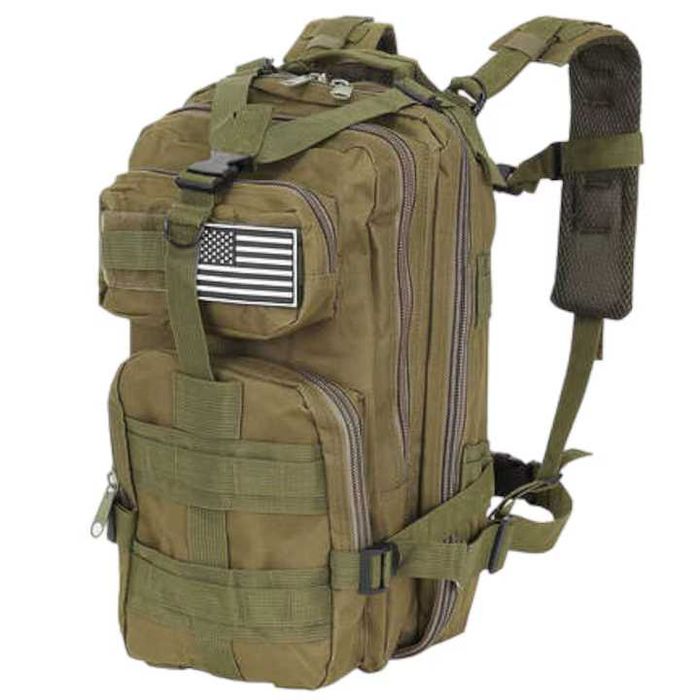 Rucsac Turist XL 38L Trizand 50x37x29 cm Tip Militar Verde