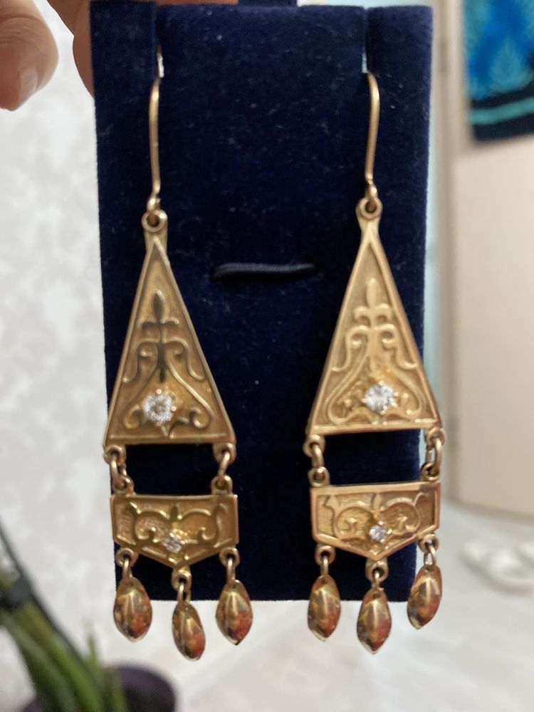 Серьги с бриллиантами эксклюзив
