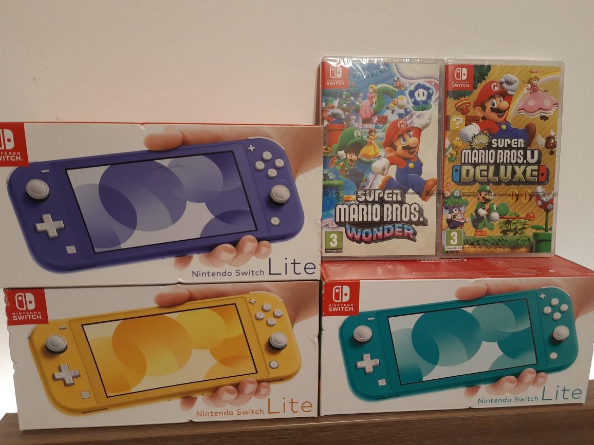 Sigilata:Consola Nintendo Switch Lite+joc Super Mario Bros Deluxe